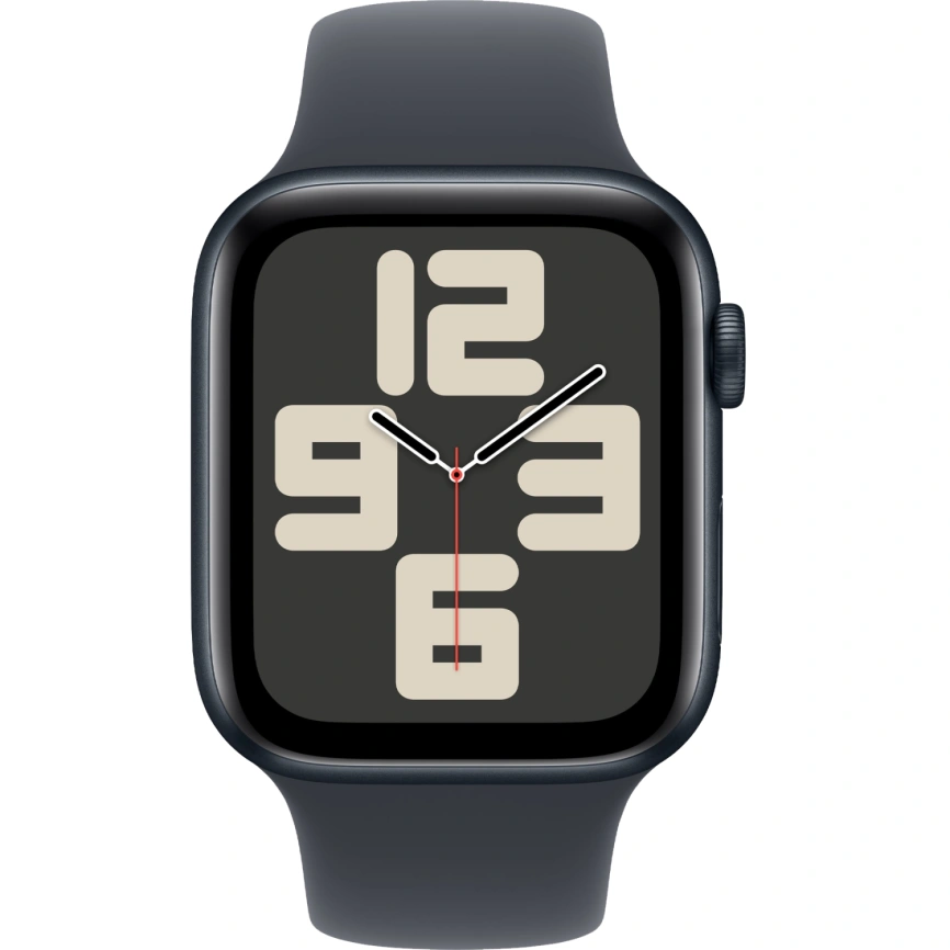 Смарт-часы Apple Watch SE (2024) 44mm Midnight Aluminium Case with Midnight Sport Band M/L (MXEK3) фото 3