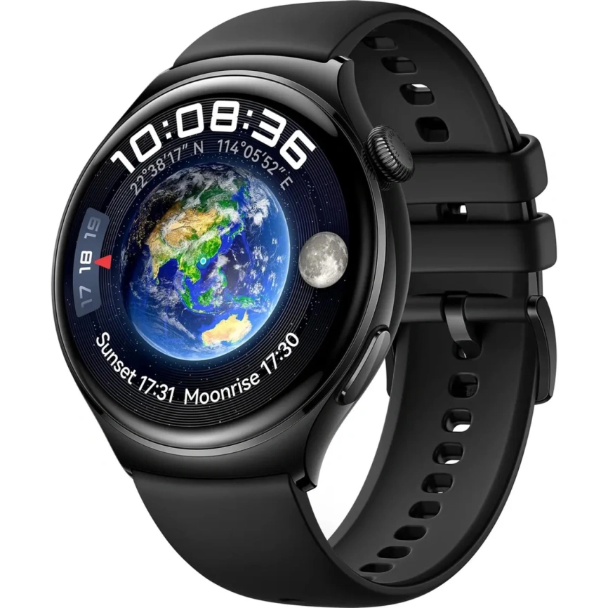 Смарт-часы Huawei Watch 4 46mm Black Elastomer Archi-L19F (55020APA) фото 1