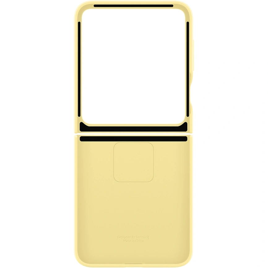 Чехол Samsung Silicone Case with Ring для Galaxy Z Flip6 Yellow фото 6
