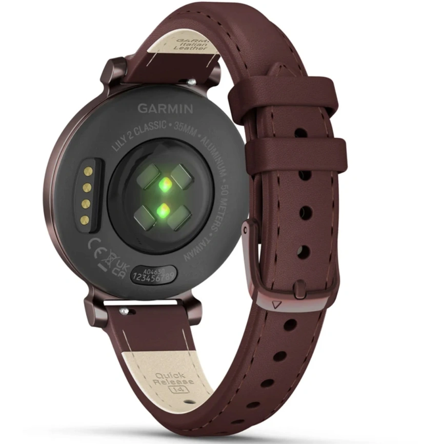 Смарт-часы Garmin Lily 2 Classic (010-02839-03) Dark Bronze Mulberry Leather Band фото 2