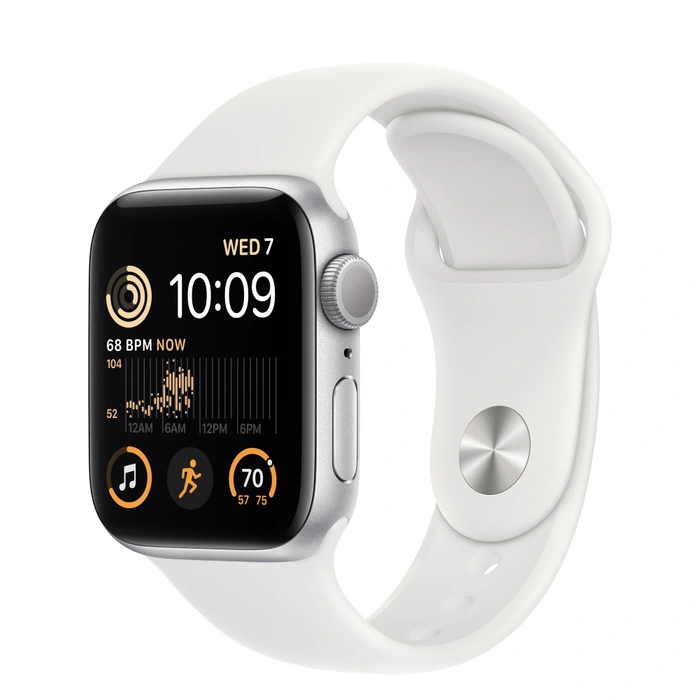 Смарт-часы Apple Watch Series SE GPS 40mm Silver/White Sport Band (MNJV3) фото 1