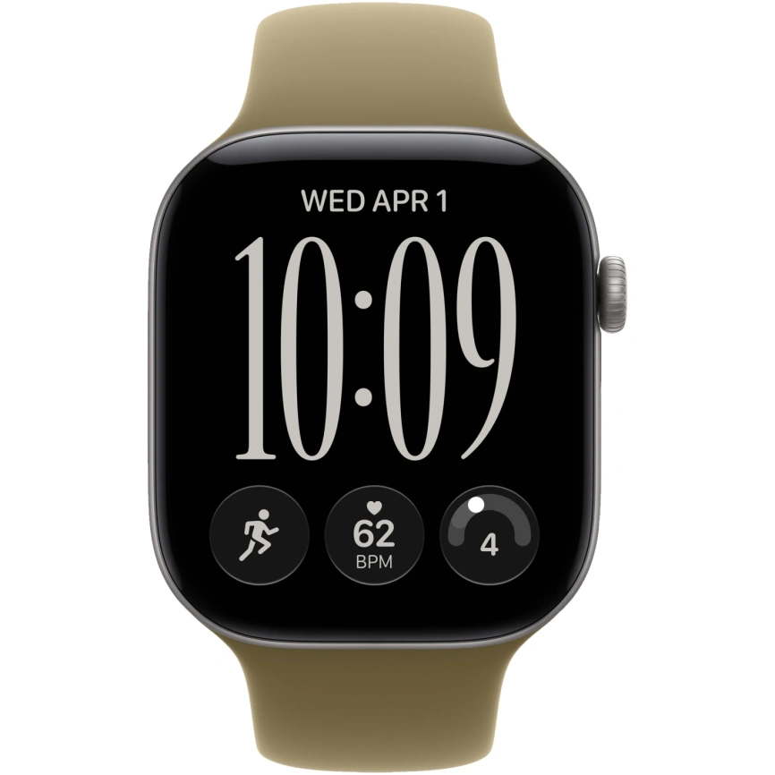 Смарт-часы Apple Watch Series 12 46mm Space Gray Aluminum Case with Olive Sport Band M/L фото 3