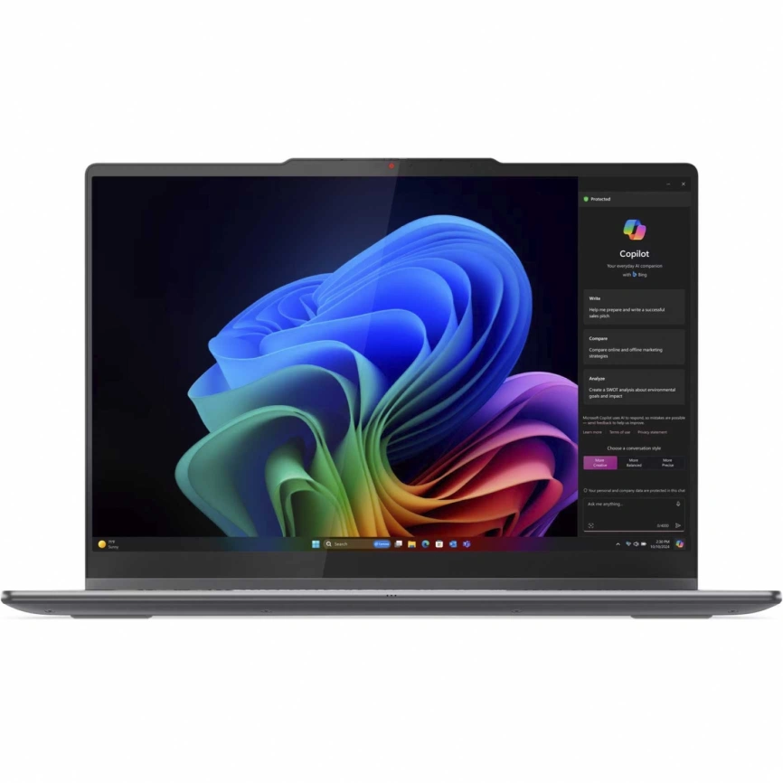 Ноутбук Lenovo Yoga 7 4ILL10 14 OLED/ i7-256V Ultra/16GB/512GB SSD (83JQ007YRK) Luna Grey фото 2