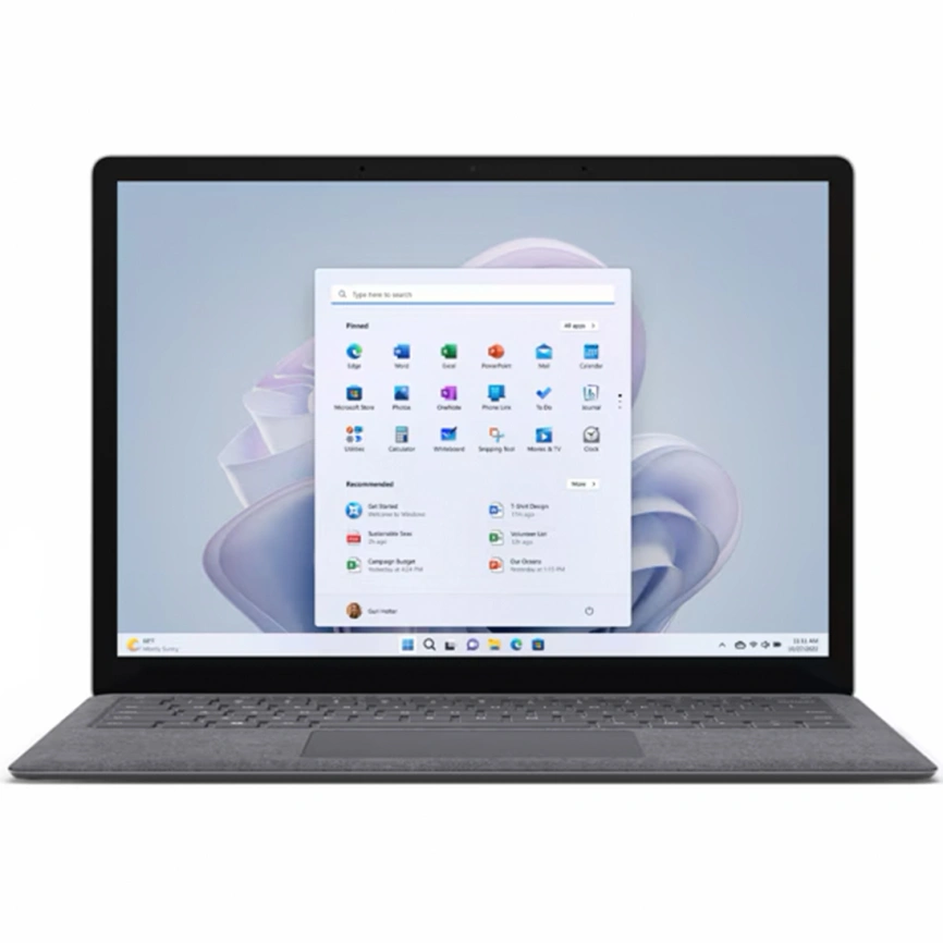 Ноутбук Microsoft Surface Laptop 5 13.5 QHD IPS/ i5-1235U/16Gb/512Gb SSD Platinum Alcantara фото 1