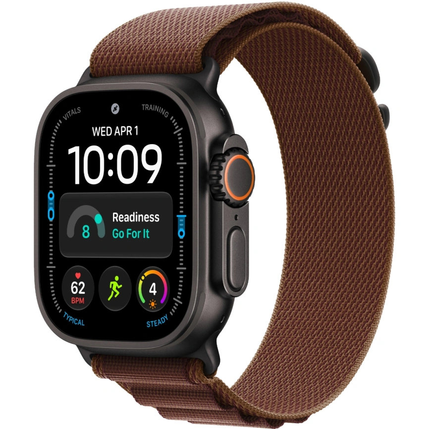 Смарт-часы Apple Watch Ultra 4 (2026) 49mm Black Titanium Case with Burgundy Alpine Loop L фото 1