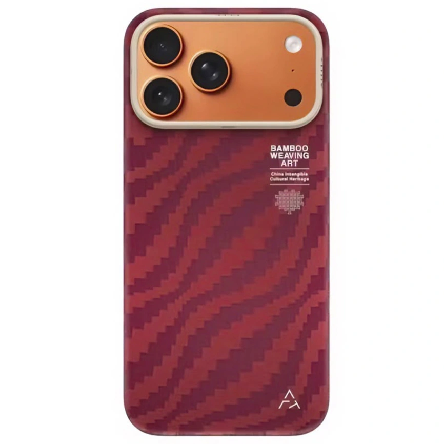 Чехол Airity Bamboo Shadow Oriental для iPhone 17 Pro Max Claret Red фото 1