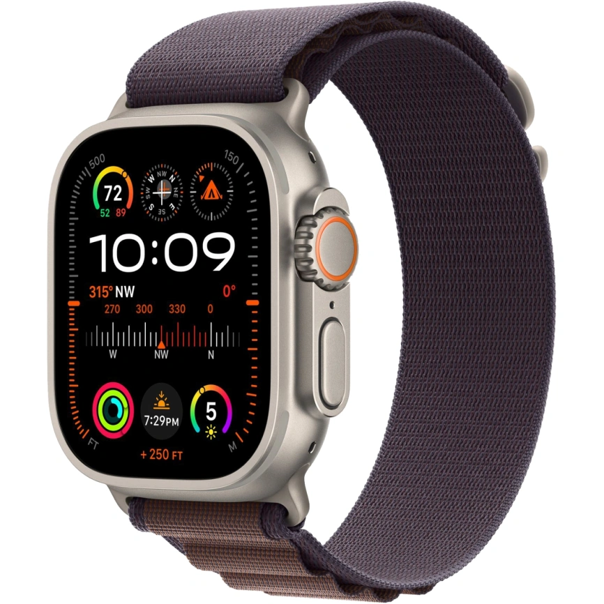 Смарт-часы Apple Watch Ultra 2 49mm Titanium Case with Indigo Alpine Loop S фото 1