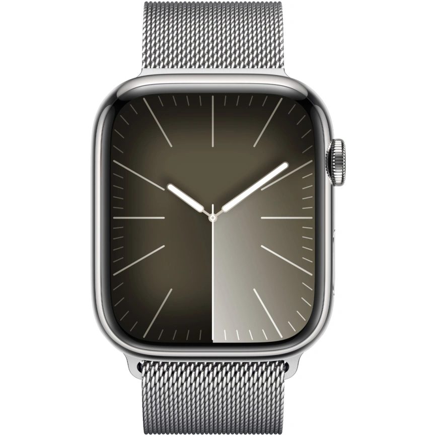 Смарт-часы Apple Watch Series 9 45 mm Silver Stainless Steel Case with Silver Milanese Loop фото 3