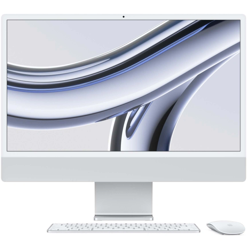Моноблок Apple iMac (2023) 24 Retina 4.5K M3 8C CPU, 8C GPU/8GB/256Gb Silver (MQR93) фото 1