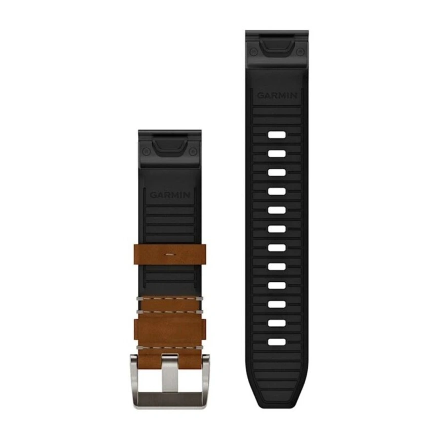 Ремешок Garmin QuickFit Marq Leather Watch Band (010-13225-08) 22mm Brown/Black фото 2