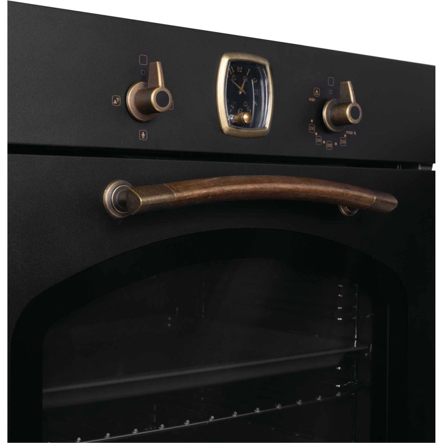 Газовый духовой шкаф Korting OGG 741 CRN Matte Black фото 3