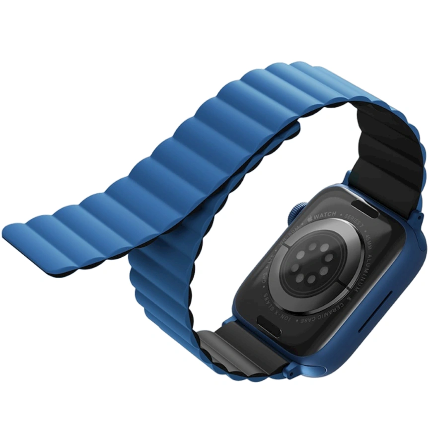 Ремешок Uniq Revix reversible Magnetic для Apple Watch 38/40/41 Blue/Black фото 7