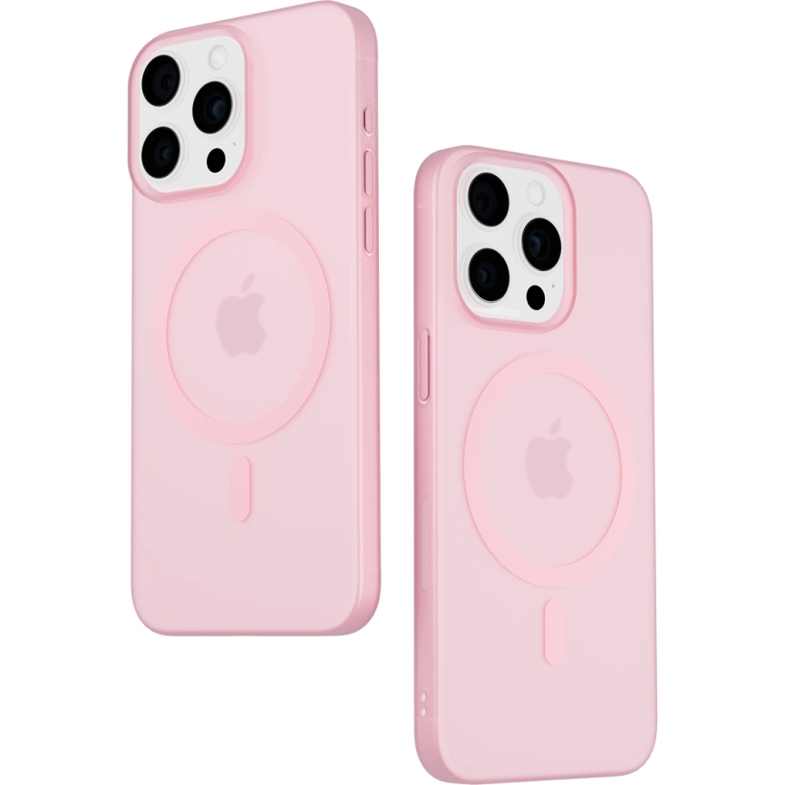 Чехол Gurdini Slim Series with MagSafe для iPhone 16 Pro Pink фото 2