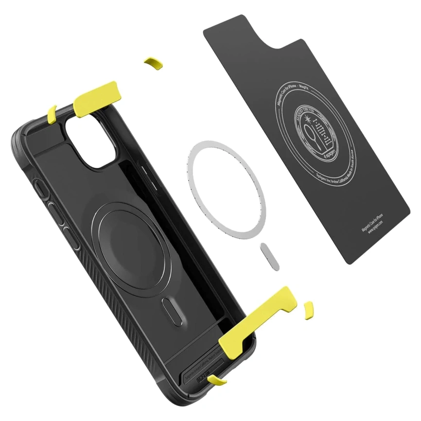 Чехол Spigen Rugged Armor (MagFit) для iPhone 14 (ACS05036) Black фото 9