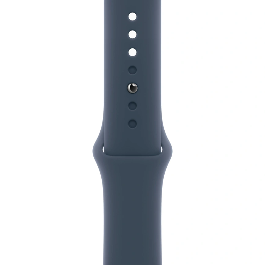 Смарт-часы Apple Watch SE (2023) 44mm Silver Aluminium Case with Storm Blue Sport Band M/L (MREE3) фото 2