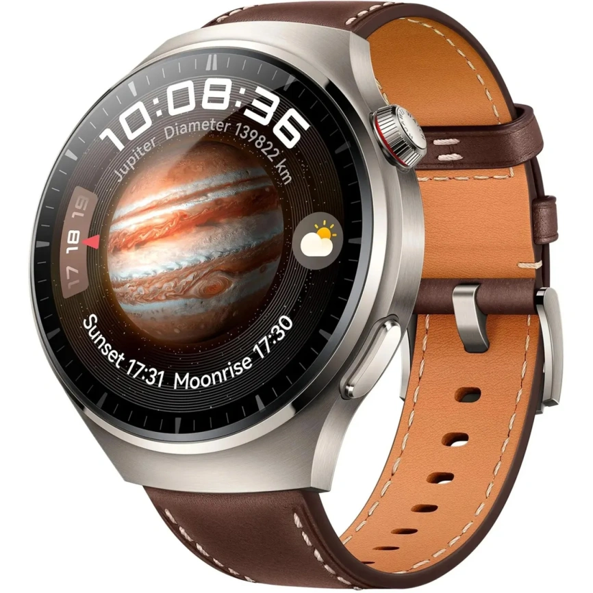 Смарт-часы Huawei Watch 4 Pro 48mm Brown Leather Medes-L19L (55020APB) фото 1