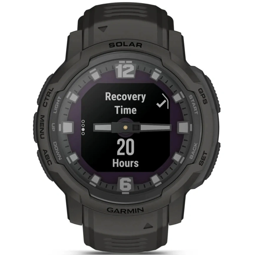 Смарт-часы Garmin Instinct Crossover Solar 45mm Black Band (010-02730-11) фото 6