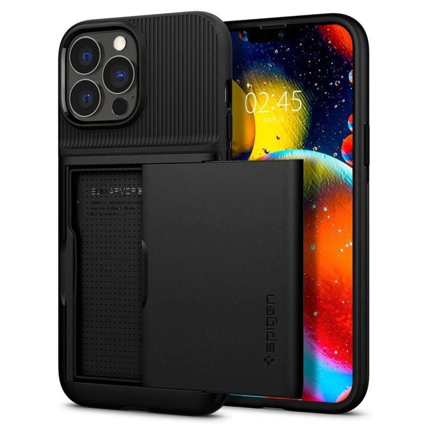 Чехол Spigen Slim Armor CS для iPhone 13 Pro (ACS03274) Black фото 3