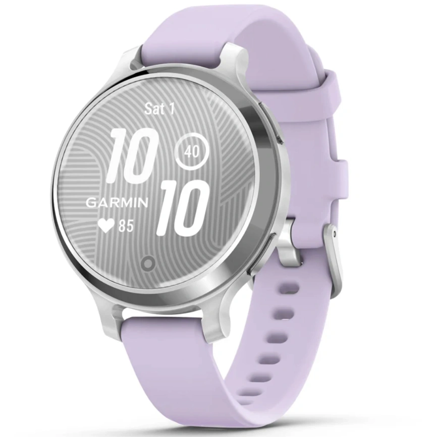 Смарт-часы Garmin Lily 2 Active (010-02891-01) Silver/Purple Jasmine Silicone фото 1