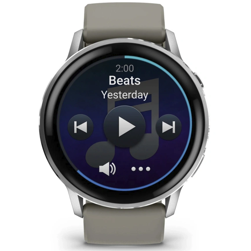 Смарт-часы Garmin Venu 4 45mm Silver Bezel With Silver Gray Silicone Band (010-03014-01) фото 7