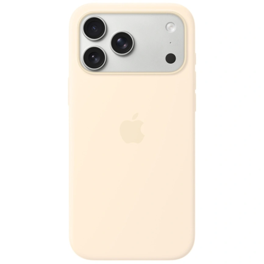 Чехол Apple Silicone Case with MagSafe для iPhone 18 Pro Vanilla фото 1