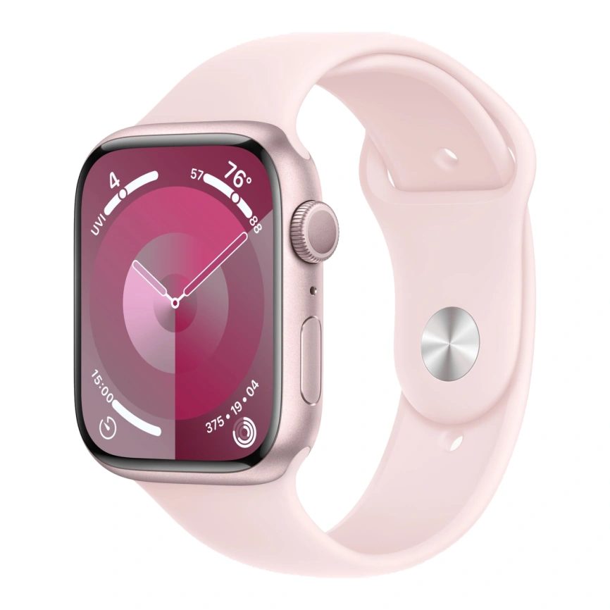 Смарт-часы Apple Watch Series 9 41mm Pink Aluminum Case with Light Pink Sport Band M/L (MR943) фото 1