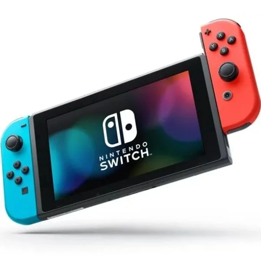 Игровая приставка Nintendo Switch Rev.2 (Обновленная версия) 128GB Neon Blue/Neon Red Picofly (Много игр) фото 3