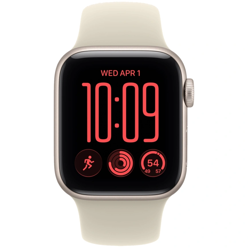 Смарт-часы Apple Watch SE (2026) 40mm Starlight Aluminum Sand Sport Band S/M фото 3