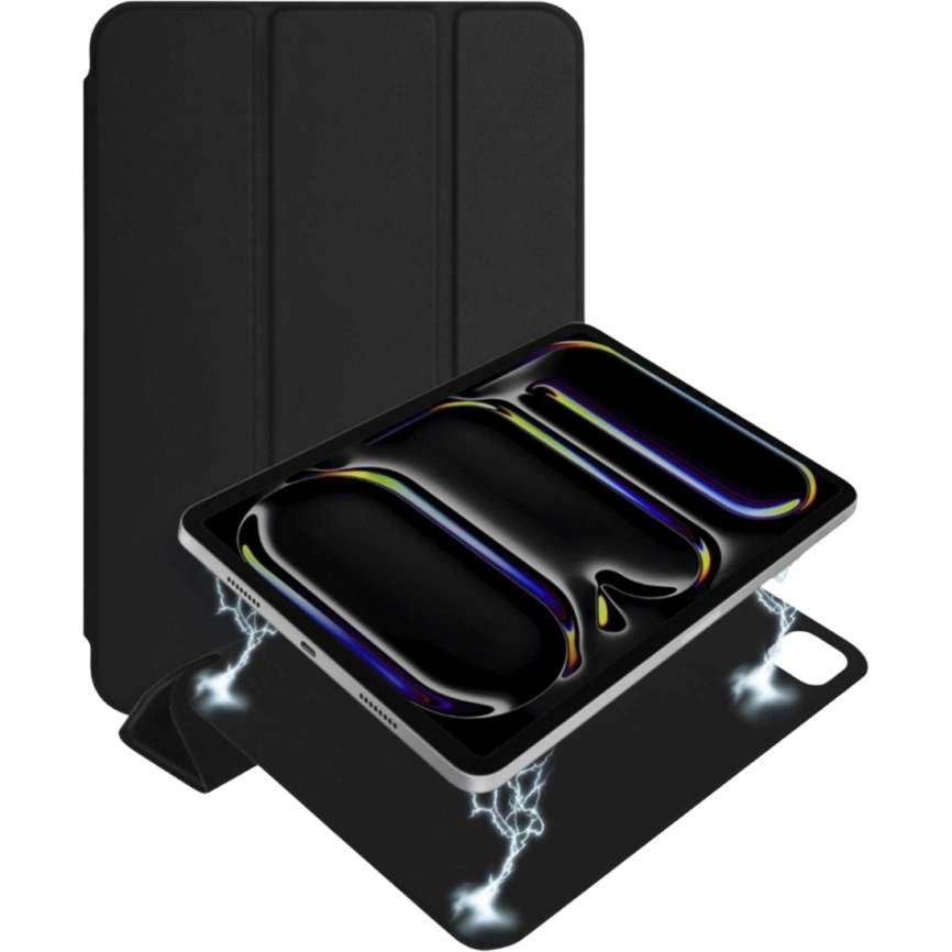 Чехол Gurdini Smart Magnet Series для iPad Pro 13 (2024) Black фото 2