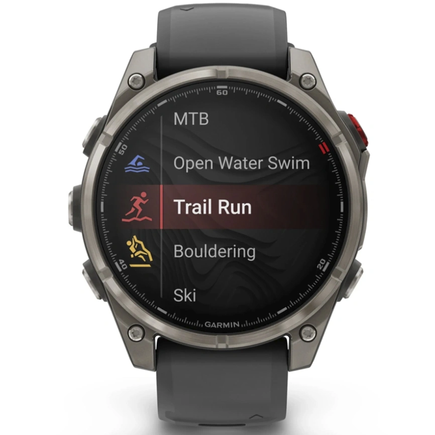 Смарт-часы Garmin Fenix 8 Pro 47mm Amoled Sapphire Lens Tinanium With Graphite/Black Silicone Band (010-03198-11) фото 4