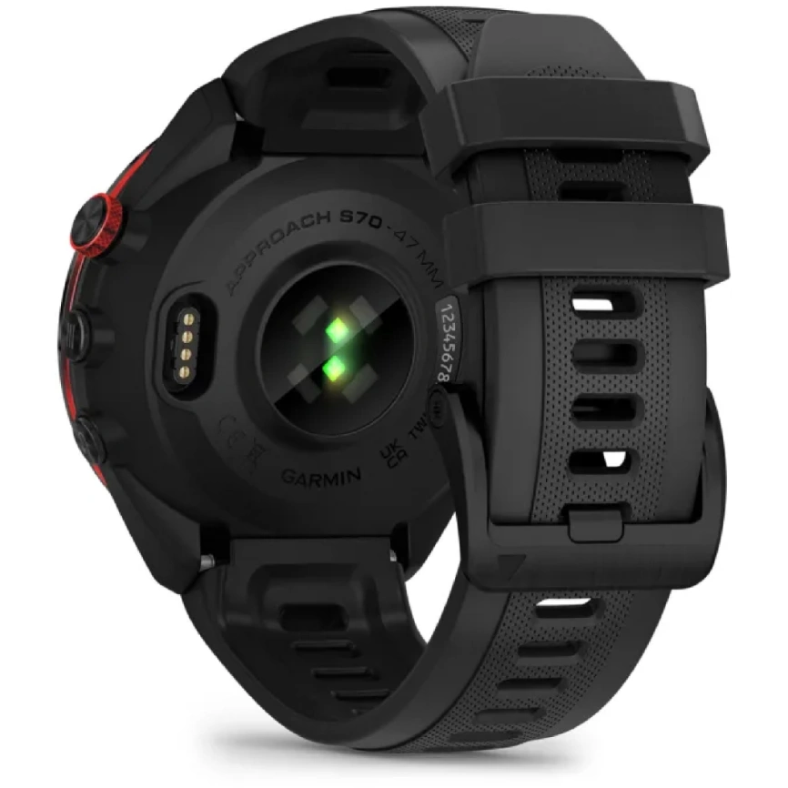 Смарт-часы Garmin Approach S70 47mm (010-02746-12) Black/Red фото 7