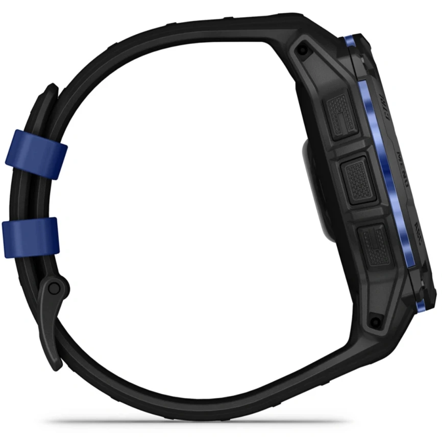 Смарт-часы Garmin Instinct 3 50mm Amoled Black/Bolt Blue Band (010-03020-03) фото 5