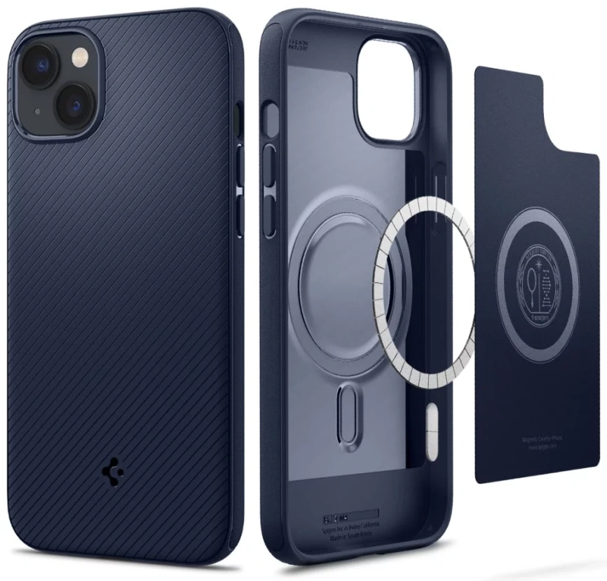 Чехол Spigen Mag Armor для iPhone 14 (ACS05066) Navy Blue фото 1
