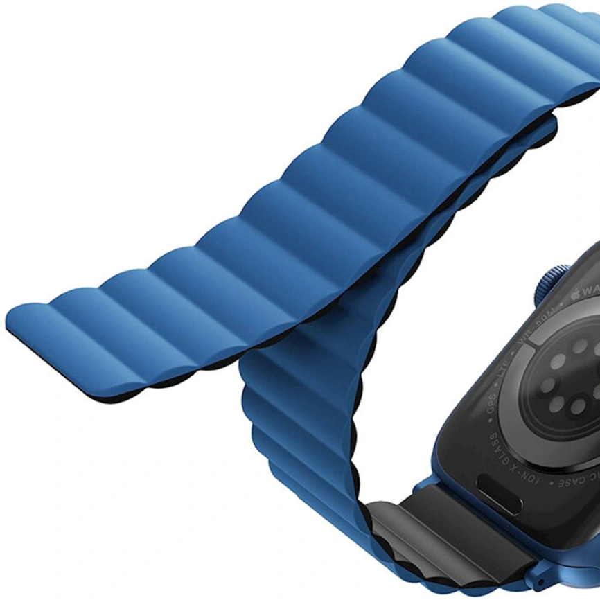 Ремешок Uniq Revix reversible Magnetic для Apple Watch 38/40/41 Blue/Black фото 4