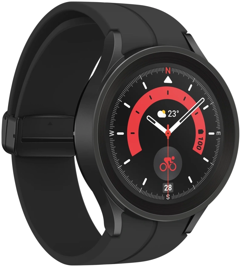 Смарт-часы Samsung Galaxy Watch5 Pro 45 mm SM-R920 Black Titanium фото 3