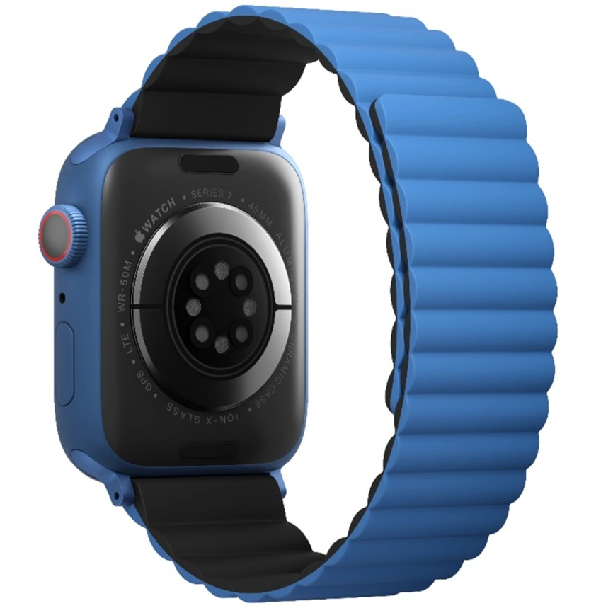 Ремешок Uniq Revix reversible Magnetic для Apple Watch 38/40/41 Blue/Black фото 6