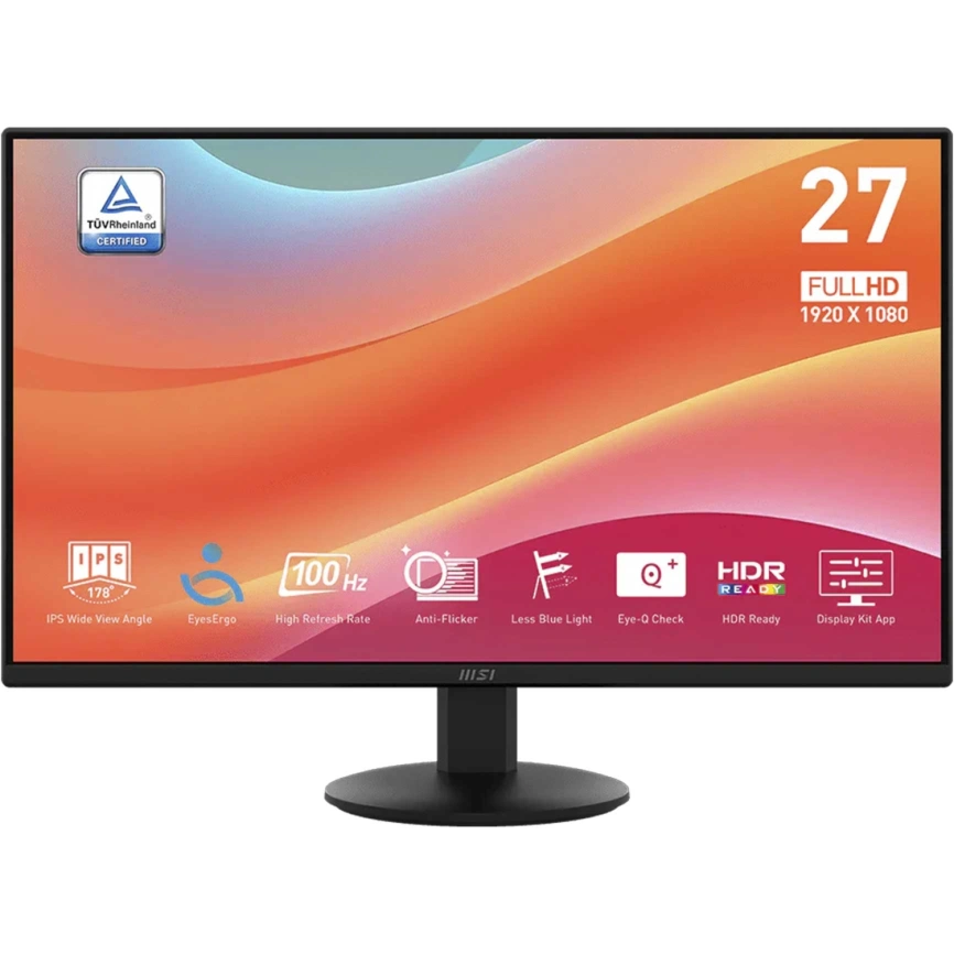 Монитор MSI 27" PRO MP272L IPS Black фото 1
