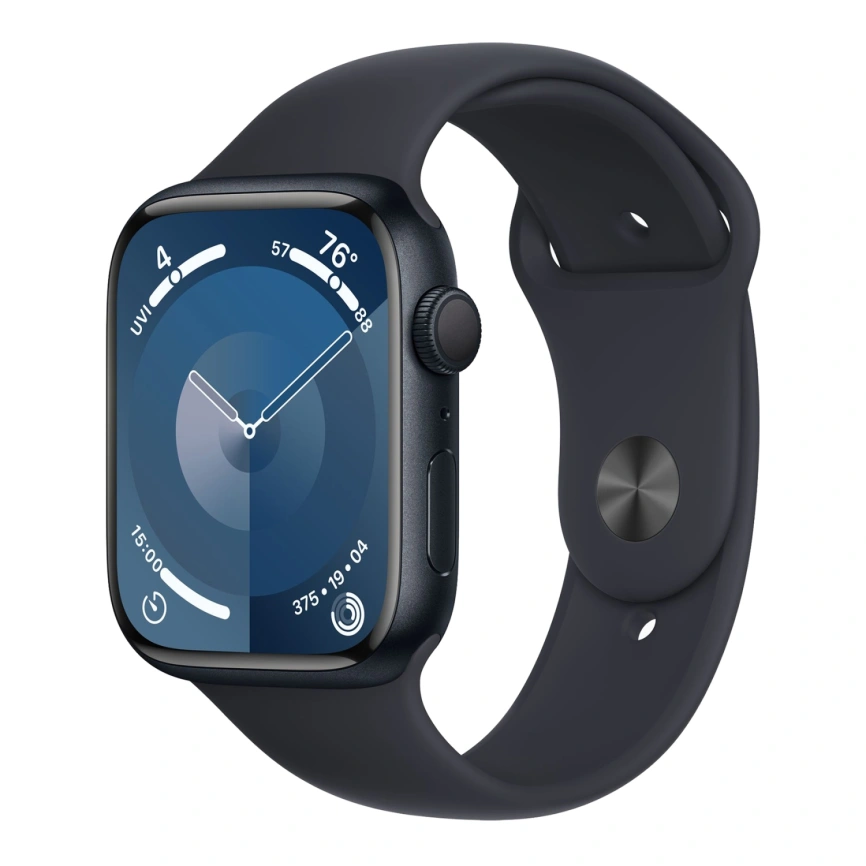Смарт-часы Apple Watch Series 9 41mm Midnight Aluminum Case with Midnight Sport Band M/L (MR8X3) фото 1