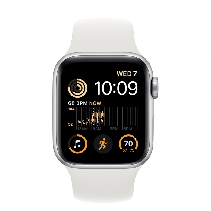 Смарт-часы Apple Watch Series SE GPS 40mm Silver/White Sport Band (MNJV3) фото 2