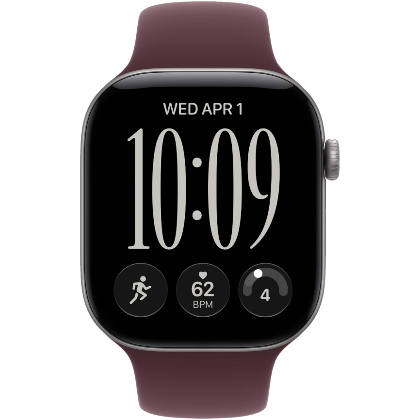 Смарт-часы Apple Watch Series 12 46mm Space Gray Aluminum Case with Burgundy Sport Band M/L фото 3