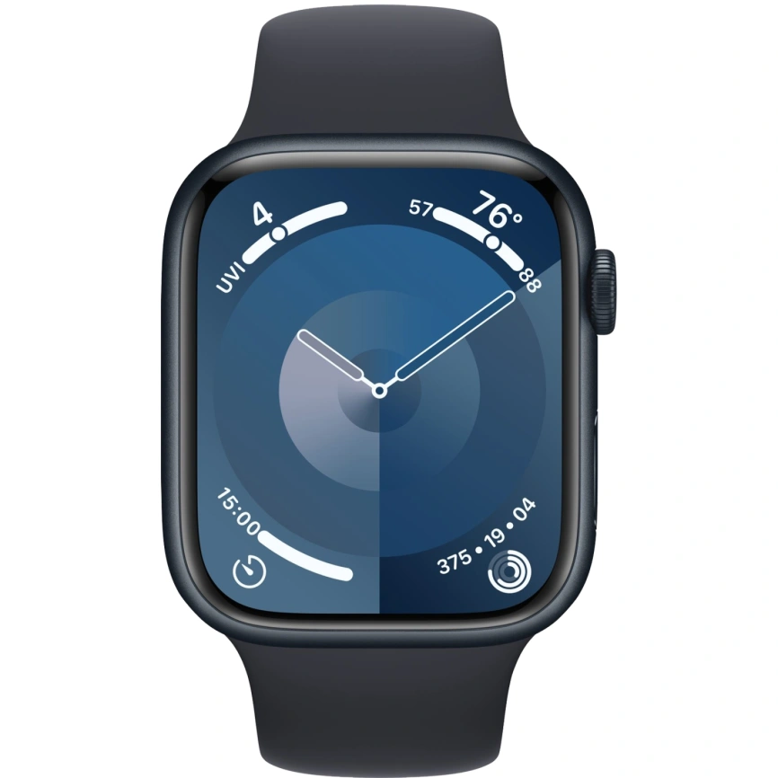 Смарт-часы Apple Watch Series 9 45mm Midnight Aluminum Case with Midnight Sport Band S/M (MR993) фото 2