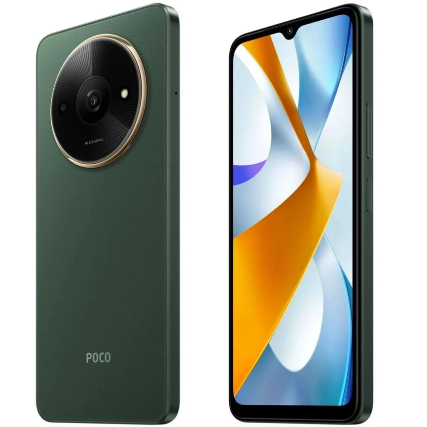 Смартфон Xiaomi Poco C61 4/128Gb Green Global Version фото 4
