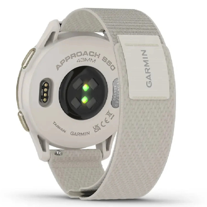 Смарт-часы Garmin Approach S50 43mm (010-03010-01) Cream Gold/Ivory ComfortFit Nylon Band фото 8