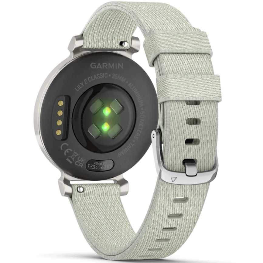 Смарт-часы Garmin Lily 2 Classic (010-02839-15) Silver/Sage Gray Nylon Band фото 2