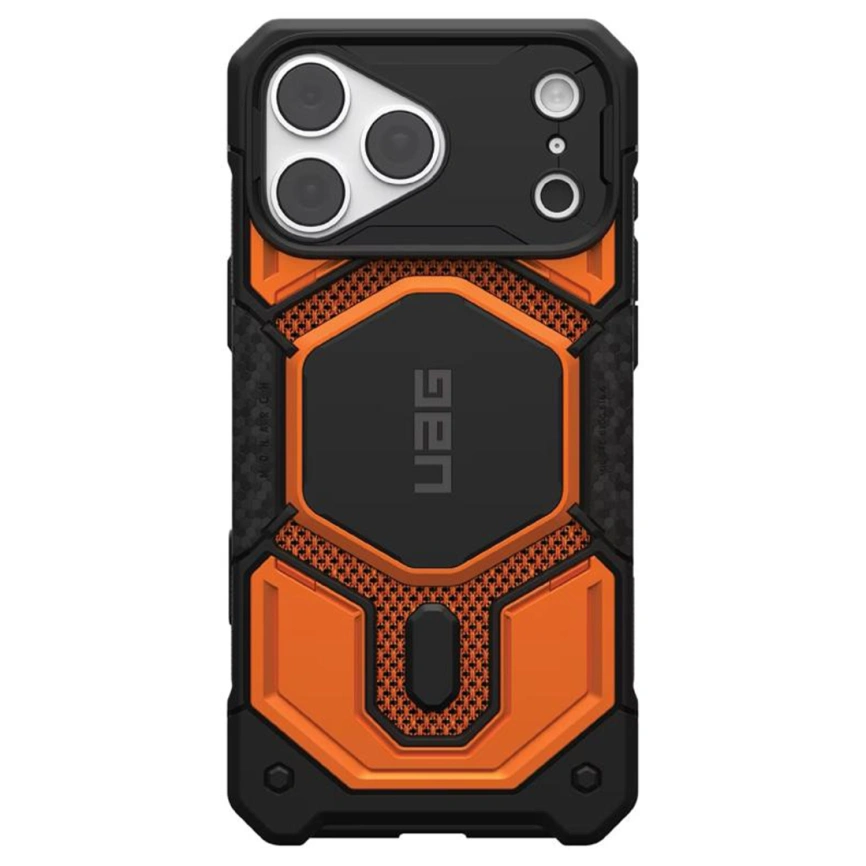 Чехол UAG MagSafe Monarch Pro для iPhone 18 Pro Max Kevlar Burnt Orange (114568113997) фото 1
